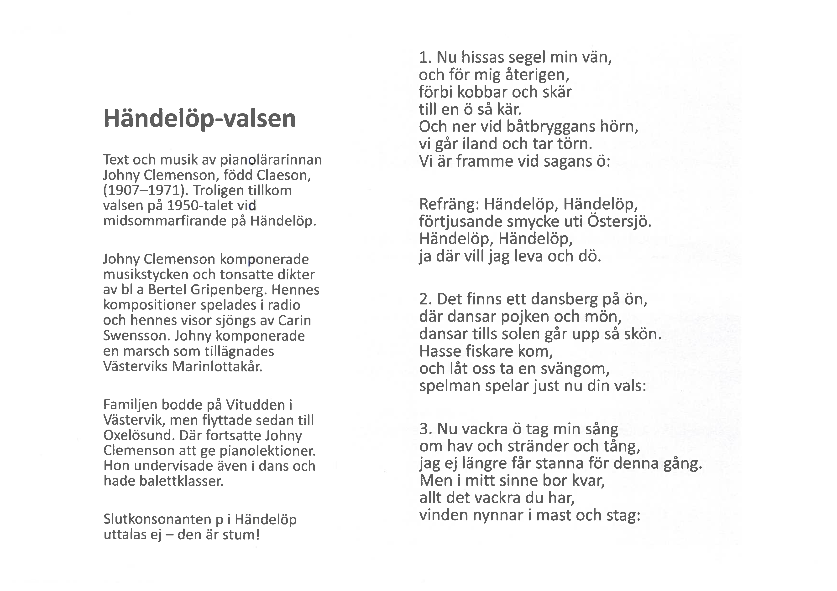 H�ndel�p-valsen